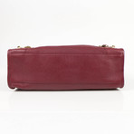 Metallic Edge City Small Shoulder Bag // Red