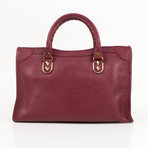 Metallic Edge City Small Shoulder Bag // Red