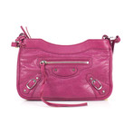 Classic City Small AJ Satchel Bag // Pink + Silver Hardware