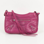 Classic City Small AJ Satchel Bag // Pink + Silver Hardware