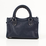 Metallic Nano City AJ Crossbody Bag // Blue