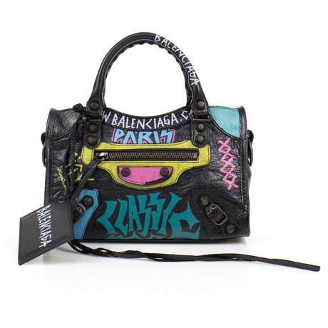 Mini City AJ Graffiti Satchel Bag // Multi-Color