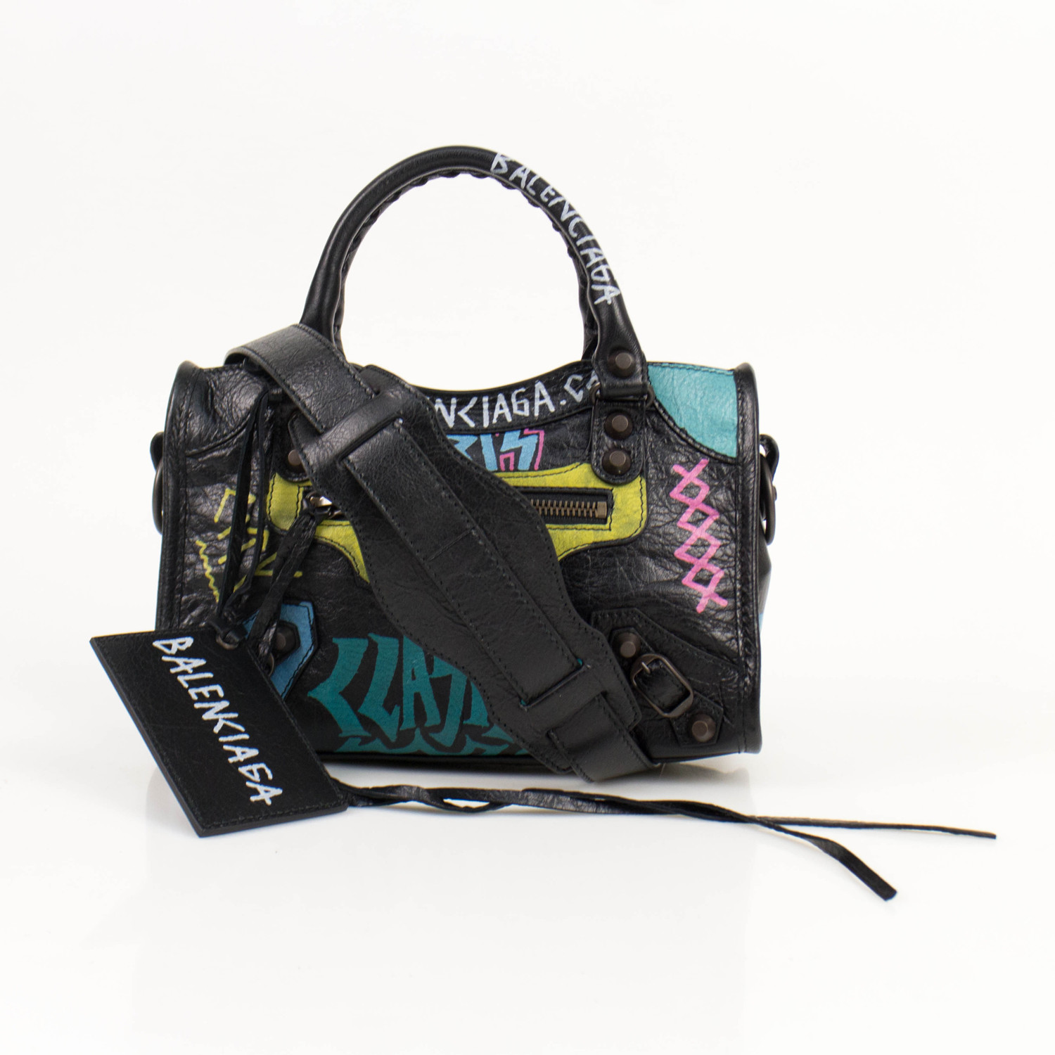 Mini City AJ Graffiti Satchel Bag // Multi-Color - Balenciaga - Touch of Modern