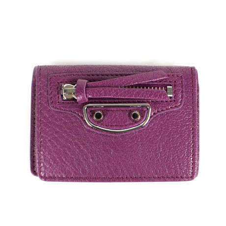 Metallic Mini Wallet // Purple