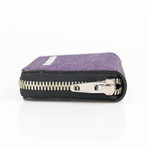 Glitter Essential Coin Zip Wallet // Purple