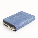 Glitter Essential Coin Zip Wallet // Blue