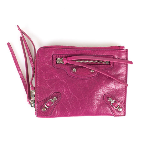 Classic Pouch Zip Around Clutch Wallet // Pink