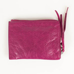 Classic Pouch Zip Around Clutch Wallet // Pink