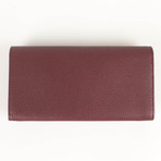 Metallic Money Zip Around Clutch Wallet // Brown