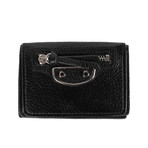 Metallic Mini Wallet // Black