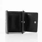 Metallic Mini Wallet // Black