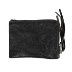 Pebbled Classic Pouch XS Wallet // Black