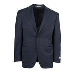 Windowpane Wool 2 Button Suit V1 // Gray (US: 46R)