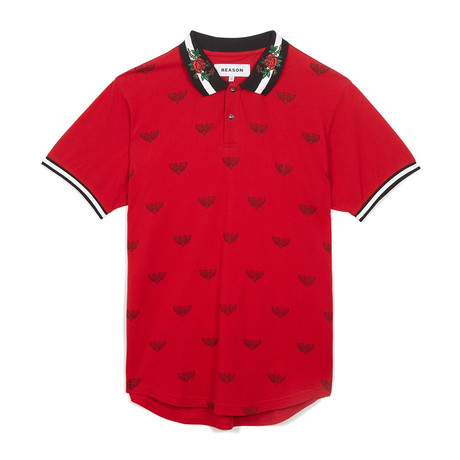 Regal Print Polo Red (S)