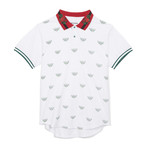 Regal Print Polo White (L)