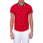 Regal Print Polo Red (S)
