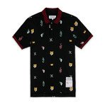 Royal Skull Print Polo (S)