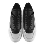 Trajan Calfskin Sneakers // White + Black (US: 11)