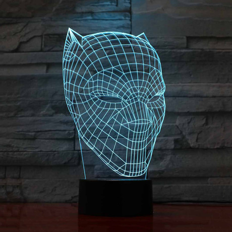 3D LED Hologram Lamp // Black Panther