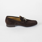 Suede Leather Horsebit Loafers // Brown (US: 7)
