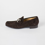 Suede Leather Horsebit Loafers // Brown (US: 7)