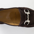 Suede Leather Horsebit Loafers // Brown (US: 7)