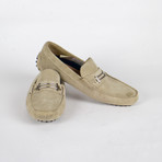 Suede Leather Moccasins // Beige (US: 9)