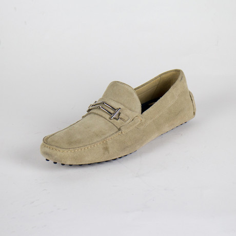 Suede Leather Moccasins // Beige (US: 9)