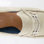 Suede Leather Moccasins // Beige (US: 9)