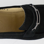 Suede Leather Loafers // Black (US: 6)