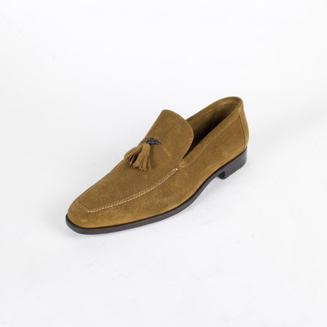Suede Leather Tassel Shoes // Brown (US: 9)