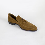 Suede Leather Tassel Shoes // Brown (US: 9)