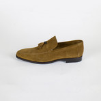Suede Leather Tassel Shoes // Brown (US: 9)