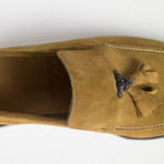 Suede Leather Tassel Shoes // Brown (US: 9)
