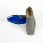 Suede Leather Cross-Strap Shoes // Gray (US: 11)