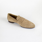 Suede Leather Samson Penny Loafers // Brown (US: 9)