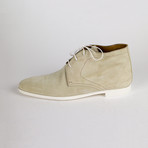 Ivory Suede Leather Chukka Boots // Ivory (US: 10)