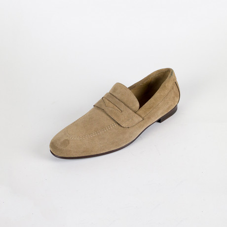 Suede Leather Samson Penny Loafers // Brown (US: 9)