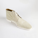 Ivory Suede Leather Chukka Boots // Ivory (US: 10)