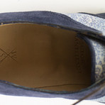 Suede Leather Canvas Oxfords // Blue (US: 9)