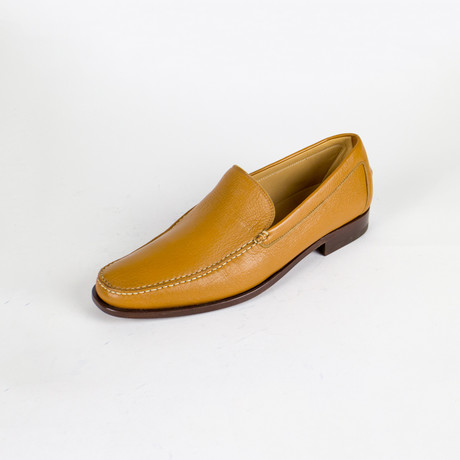 Cognac Leather Loafers // Brown (US: 11)