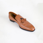 Burnt Sienna Tassel Leather Shoes // Brown (US: 10)