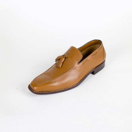 Leather Tassel Loafers // Brown (US: 9.5)