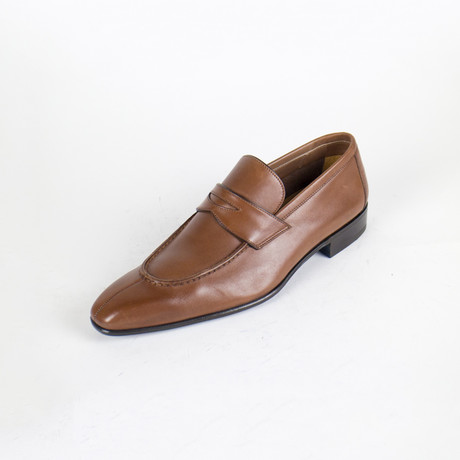 Leather Johnson Penny Loafers // Brown (US: 8.5)