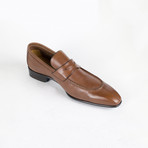 Leather Johnson Penny Loafers // Brown (US: 8.5)