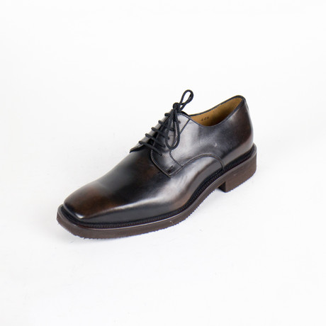 Two-Tone Laceup Oxfords // Brown + Black (US: 7.5)