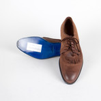 Wool Tweed + Leather Oxfords // Brown (US: 9)