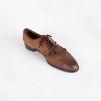Wool Tweed + Leather Oxfords // Brown (US: 9)