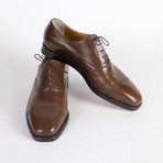 Leather Laceup Oxfords // Brown (US: 11)