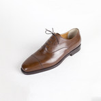 Leather Laceup Oxfords // Brown (US: 11)